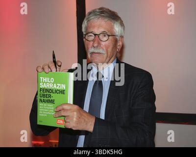 Thilo Sarrazin lors d'une lecture de livre le 29 avril 2019 à Magdebourg Banque D'Images
