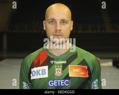 Joueur de handball suédois Daniel Pettersson SC Magdeburg 11 LIQUI Moly HBL Handball Bundesliga saison 2022-23, joueur de handball suédois Daniel Pettersson Banque D'Images