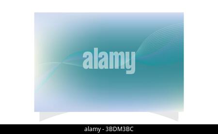 Des lignes de vagues bleu et sarcelle abstraites sur un fond vibrant créant un élément de design dynamique et élégant Illustration de Vecteur