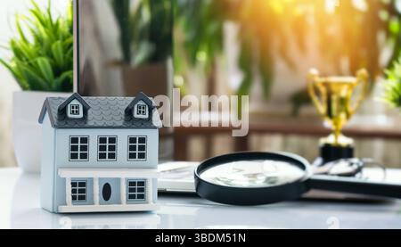 Investissement immobilier et concept d'inspection de propriété Banque D'Images