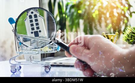 Sélection de propriétés numériques et investissement immobilier intelligent : Banque D'Images