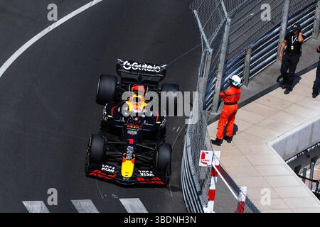 01 VERSTAPPEN Max (nld), Red Bull Racing RB21, action lors du Grand Prix de Monaco de formule 1 Tag Heuer, 8ème manche du Championnat du monde FIA de formule 1 2025 du 23 au 25 mai 2025 sur le circuit de Monaco, à Monte-Carlo, Monaco - photo Florent Gooden / DPPI Banque D'Images