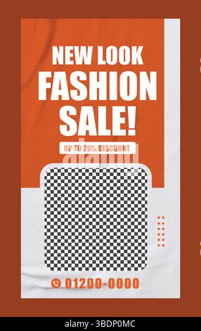 Histoire de mode intagramme et design facebook Illustration de Vecteur