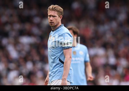 Craven Cottage, Londres le dimanche 25 mai 2025. Kevin de Bruyne de Manchester City lors du match de premier League entre Fulham et Manchester City au Craven Cottage, Londres le dimanche 25 mai 2025. (Photo : Michael Driver | mi News) crédit : MI News & Sport /Alamy Live News Banque D'Images
