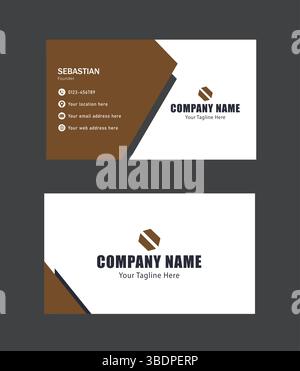 Motif abstrait moderne de carte de visite Illustration de Vecteur