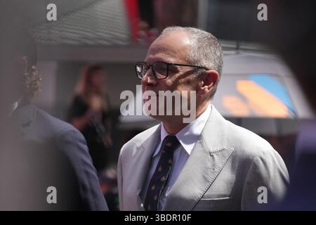 Monte Carlo, Monaco. 25 mai 2025. 25 mai 2025, circuit de Monaco, Monte Carlo, Grand Prix de formule 1 Monaco 2025, en photo le patron de formule 1 Stefano Domenicali crédit : dpa/Alamy Live News Banque D'Images