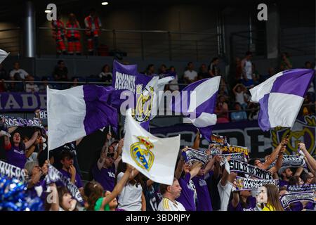 Madrid, Espagne. 25 mai 2025. 25 mai 2025 ; Movistar Arena ; Liga Endesa ; ACB ; Real Madrid vs Coviran Granada ; Liga Endesa ACB Real Madrid v Coviran Granada 900/cordon Press Credit : CORDON PRESS/Alamy Live News Banque D'Images