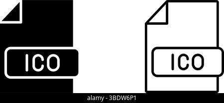 Icône de fichier ICO. Parfait pour la technologie ou les projets de conception. Illustration de Vecteur