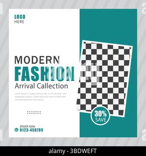 Vente de mode publication sur les médias sociaux Illustration de Vecteur