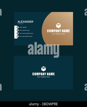 Carte de visite de luxe Illustration de Vecteur