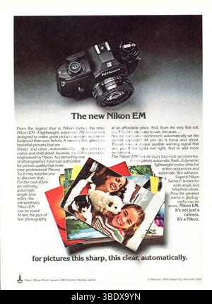 Vintage 'Sports Illustrated' magazine 26 novembre 1979 annonce, États-Unis Banque D'Images