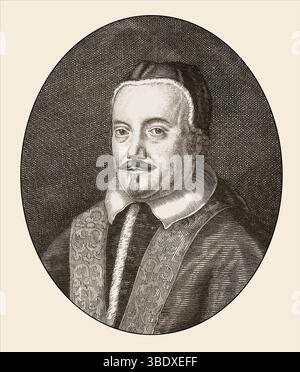 Alexandre VIII, Alessandro VIII, Alexandre VIII, Alejandro VIII, Pietro Vito Ottoboni, 1610 – 1691, souverain des États pontificaux de 1689 jusqu'à sa mort en 1691, édité numériquement Banque D'Images