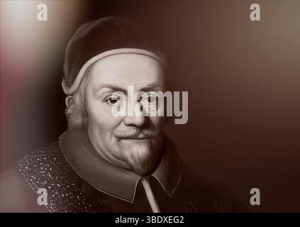 Alexandre VIII, Alessandro VIII, Alexandre VIII, Alejandro VIII, Pietro Vito Ottoboni, 1610 – 1691, souverain des États pontificaux de 1689 jusqu'à sa mort en 1691, édité numériquement d'après une peinture Banque D'Images