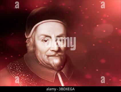 Alexandre VIII, Alessandro VIII, Alexandre VIII, Alejandro VIII, Pietro Vito Ottoboni, 1610 – 1691, souverain des États pontificaux de 1689 jusqu'à sa mort en 1691, édité numériquement d'après une peinture Banque D'Images