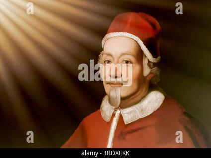 Alexandre VIII, Alessandro VIII, Alexandre VIII, Alejandro VIII, Pietro Vito Ottoboni, 1610 – 1691, souverain des États pontificaux de 1689 jusqu'à sa mort en 1691, édité numériquement Banque D'Images