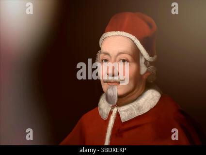Alexandre VIII, Alessandro VIII, Alexandre VIII, Alejandro VIII, Pietro Vito Ottoboni, 1610 – 1691, souverain des États pontificaux de 1689 jusqu'à sa mort en 1691, édité numériquement Banque D'Images