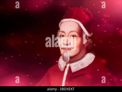 Alexandre VIII, Alessandro VIII, Alexandre VIII, Alejandro VIII, Pietro Vito Ottoboni, 1610 – 1691, souverain des États pontificaux de 1689 jusqu'à sa mort en 1691, édité numériquement Banque D'Images