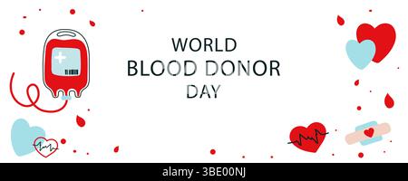 Concept d'illustration de don de sang .Vector Illustration de Vecteur