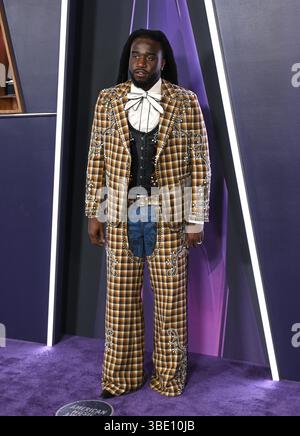 Las Vegas, États-Unis. 26 mai 2025. Shaboozey arrive aux American Music Awards 2025 qui se tiennent au Fontainebleau Las Vegas le 26 mai 2025 à Las Vegas, Nevada. © Starbuck/ Credit : AFF/Alamy Live News Banque D'Images