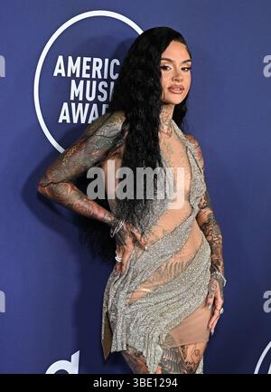 Las Vegas, États-Unis. 26 mai 2025. Kehlani arrive aux American Music Awards 2025 qui se tiennent au Fontainebleau Las Vegas le 26 mai 2025 à Las Vegas, Nevada. © Starbuck/ Credit : AFF/Alamy Live News Banque D'Images