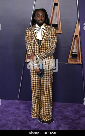 Las Vegas, États-Unis. 26 mai 2025. Shaboozey arrive aux American Music Awards 2025 qui se tiennent au Fontainebleau Las Vegas le 26 mai 2025 à Las Vegas, Nevada. © Starbuck/ Credit : AFF/Alamy Live News Banque D'Images