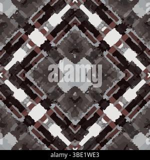 Motif vectoriel gris kaléidoscope moderne Illustration de Vecteur