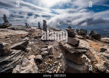 France, Ardèche, Sainte-Eulalie, Mont Gerbier de jonc, sources de la Loire Banque D'Images