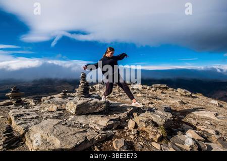 France, Ardèche, Sainte-Eulalie, Mont Gerbier de jonc, sources de la Loire Banque D'Images