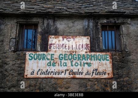 France, Ardèche, Sainte-Eulalie, Mont Gerbier de jonc, sources de la Loire Banque D'Images