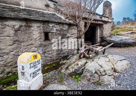 France, Ardèche, Sainte-Eulalie, Mont Gerbier de jonc, sources de la Loire Banque D'Images