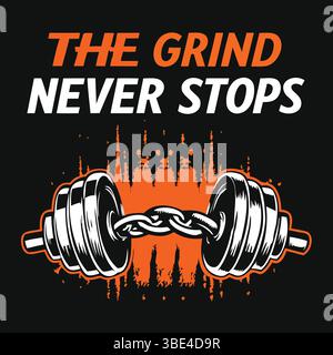 Pack SVG motivation gymnase | citations d'entraînement | designs de T-shirts de fitness | typographie de gymnastique | dictons de musculation | fichiers DXF EPS PNG fitness | citation de gymnastique G Illustration de Vecteur