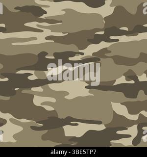 Motif de camouflage désert texture sans couture pour les applications de tissu et de design Illustration de Vecteur