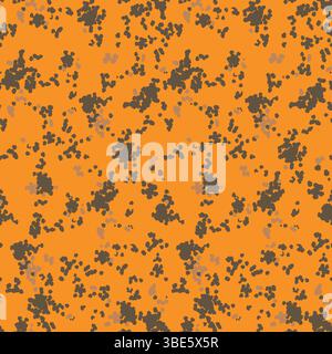 Fond de texture sans couture à motif moucheté abstrait orange et brun Illustration de Vecteur