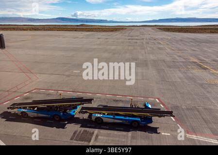 Vol de El Calafate à Buenos Aires, Argentine Banque D'Images