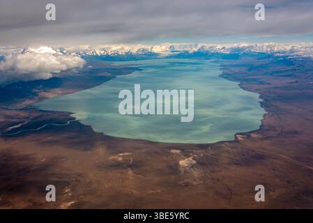 Vol de El Calafate à Buenos Aires, Argentine Banque D'Images