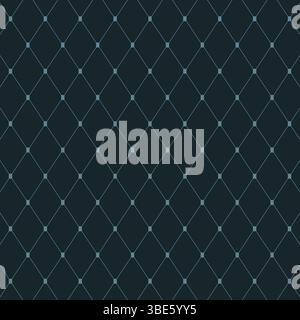 Motif diamant sarcelle foncé sans couture avec texture de fond subtile en pointillés Illustration de Vecteur