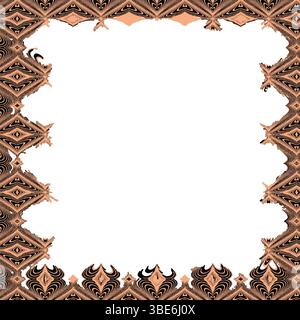 Motif géométrique complexe dans des teintes brunes et noires chaudes conception répétée sans couture pour textile ou papier peint Illustration de Vecteur