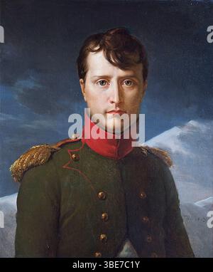 Napoléon Bonaparte comme premier Consul, 1803, peint par François Pascal Simon Gérard (4 mai 1770 - 11 janvier 1837), titré baron Gérard en 1809, est un peintre français. Il est né à Rome, où son père occupait un poste dans la maison de l'ambassadeur de France, et sa mère était italienne. Après avoir été fait baron de l'Empire en 1809 par l'empereur Napoléon, il était officiellement connu sous le nom de baron Gérard. Banque D'Images