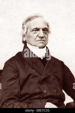 Adam Sedgwick (1785-1873), fondateur de la géologie moderne, a proposé les périodes géologiques du Dévonien et du Cambrien (explosion cambrienne). Bien que mentor du jeune Charles Darwin, Sedgwick s'oppose à la nature matérialiste de la théorie de l'évolution de Darwin par sélection naturelle. Banque D'Images