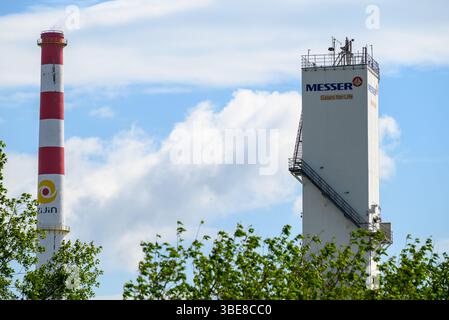 Complexe de fusion de Zijin Bor Copper, l'une des plus grandes mines de cuivre en Europe détenue par la société minière chinoise Zijin Mining Group, à Bor, en Serbie Banque D'Images