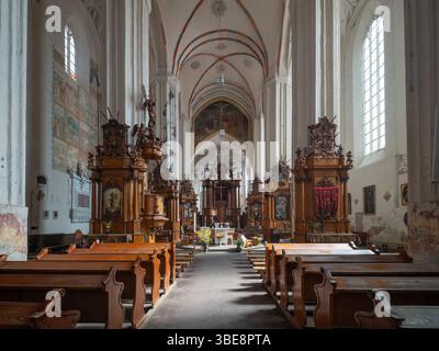 Église de François et Bernard, église de style gothique tardif à Vilnius, Lituanie Banque D'Images