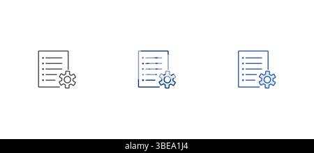 Icône de plan dans l'illustration vectorielle de style différent. Icône de rapport Illustration de Vecteur