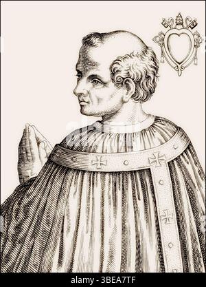 Pape Agapitus II, Agapetus II, Agapet II, souverain des États pontificaux de 946 à sa mort en 955, édité numériquement Banque D'Images