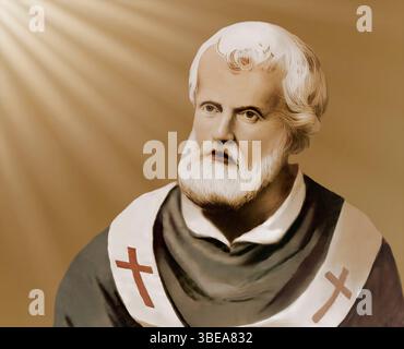 Le pape Agapitus II, Agapetus II, Agapet II, souverain des États pontificaux de 946 à sa mort en 955, édité numériquement après une peinture Banque D'Images