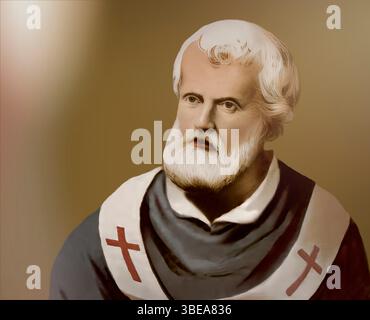 Le pape Agapitus II, Agapetus II, Agapet II, souverain des États pontificaux de 946 à sa mort en 955, édité numériquement après une peinture Banque D'Images