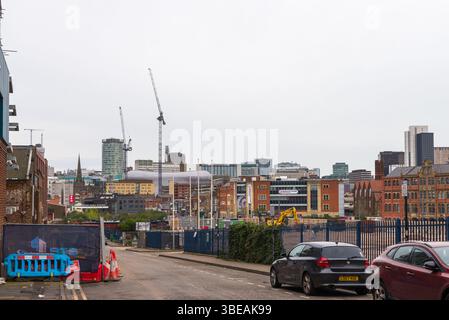 Horizon de Birmingham vu de Digbeth, Birmingham Banque D'Images