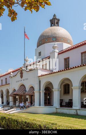 Bains de Quapaw Baths le long de Bathhouse Row sur Central Avenue à Hot Springs, Arkansas, États-Unis Banque D'Images