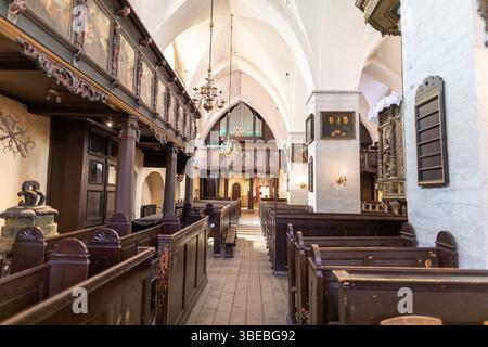 Intérieur de l'église du Saint-esprit Tallinn Estonie Banque D'Images