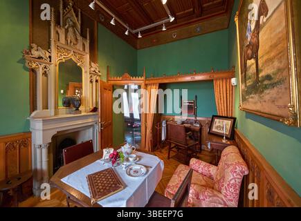 Intérieur impressionnant du château de Hohenzollern. Hechingen, Allemagne Banque D'Images