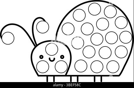 Pages de marqueurs de points avec animal, illustration vectorielle de contour. Illustration de Vecteur